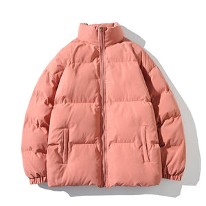 Winter Parkas Jacket   Solid Color 5XL