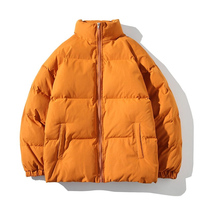 Winter Parkas Jacket   Solid Color 5XL