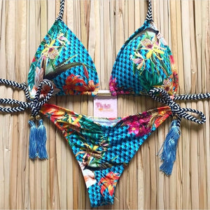 New Swimwear  Bikinis Set Push up Bathing Suit