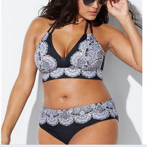 Plus Size 2 Piece Set Swimwear