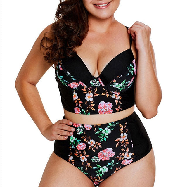 Plus Size 2 Piece Set Swimwear