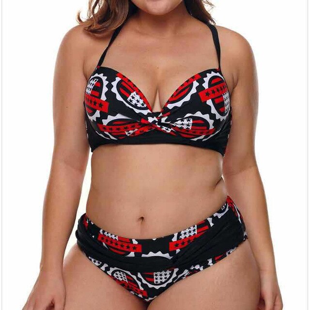 Plus Size 2 Piece Set Swimwear