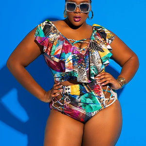 Plus Size 2 Piece Set Swimwear