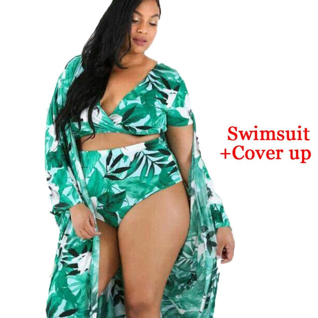 Floral Print Swimsuit up to 5x