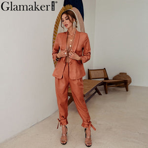 Glamaker Two piece sexy blazer suits