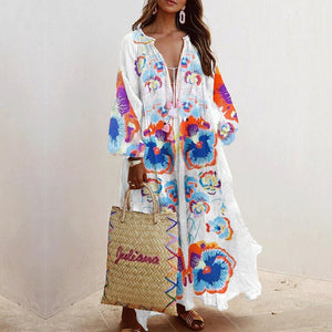 Boho Floral  Maxi Summer Dress