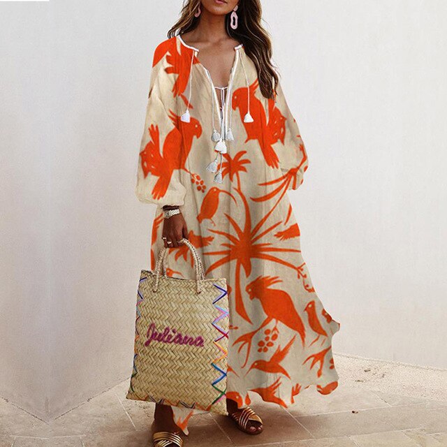 Boho Floral  Maxi Summer Dress