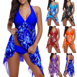 Two Piece Print  Tankini Swimsuit Bathing