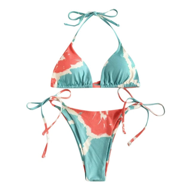 2 Piece Tie-Died Bikini set Multiple Colors