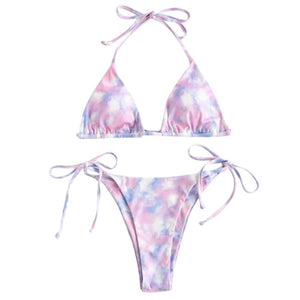 2 Piece Tie-Died Bikini set Multiple Colors