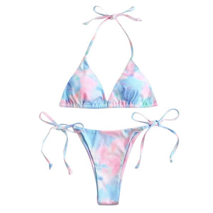 2 Piece Tie-Died Bikini set Multiple Colors