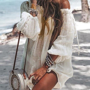 Off Shoulder  Bikini Cover Up