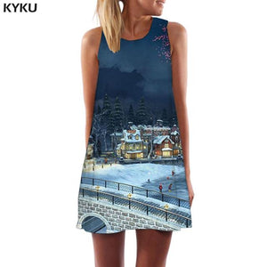 Harajuku 3d Print  Vintage Sleeveless Tunic