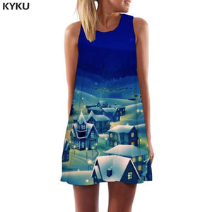 Harajuku 3d Print  Vintage Sleeveless Tunic