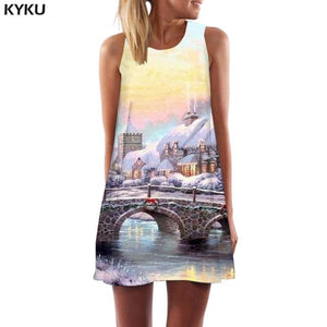 Harajuku 3d Print  Vintage Sleeveless Tunic