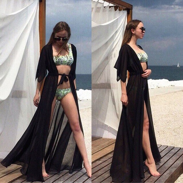 Sexy  Long Maxi Kimono Cover Ups Cardigan