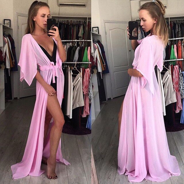 Sexy  Long Maxi Kimono Cover Ups Cardigan